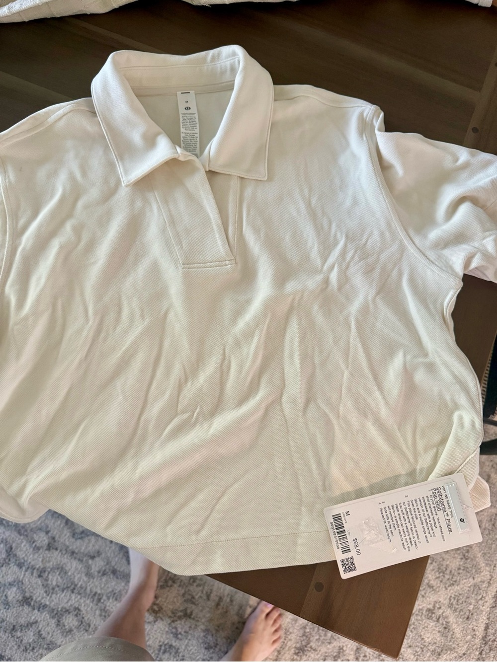 lululemon athletica Women's White Polo Shirt